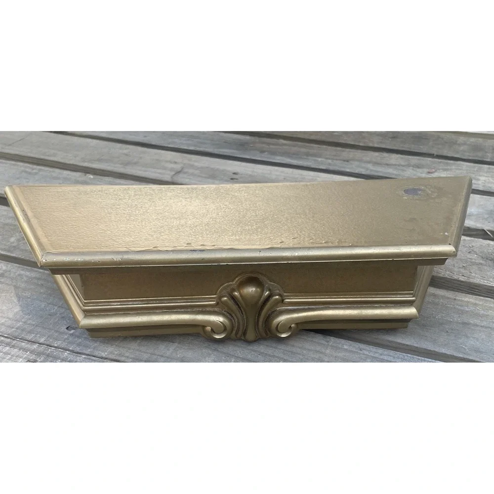 Vintage Syroco 3073 Gold Plastic Wall Shelf Hollywood Regency 16x6 1991 Floating